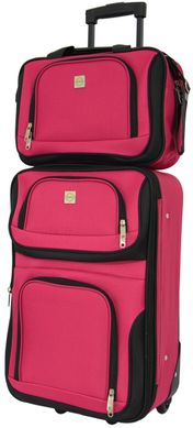 Комплект валіза і сумка Bonro Best середній вишневий (10080600)