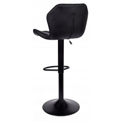 Барний стілець зі спинкою Bonro BN-087 чорний (чорна основа) (42400411)