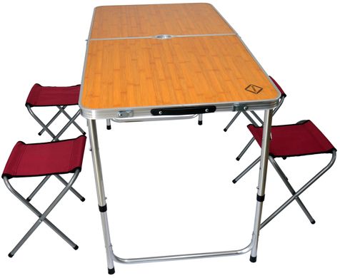 Розкладний стіл для пікніка зі стільцями Bonro модель D (90000002)