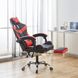 Кресло геймерское Bonro BN-810 красное с подставкой для ног (42400286)