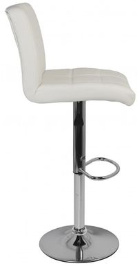 Барний стілець зі спинкою Bonro BC-0106 білий (40080027)