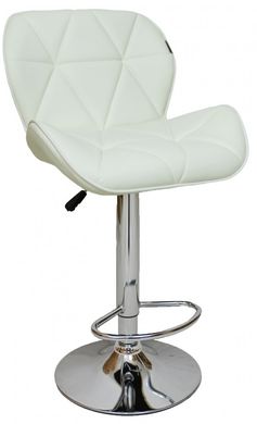 Барный стул со спинкой Bonro B-087 белый (40600007)