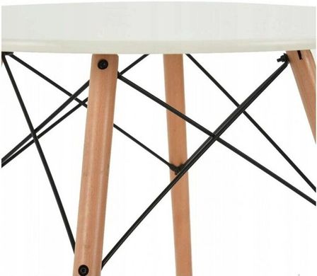 Стол обеденный круглый 70 см Bonro ВN-957 белый (42400168)