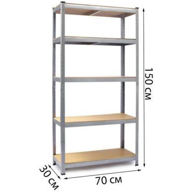 Стелаж металевий 150х70х30 см Siker G7030 (40810117)