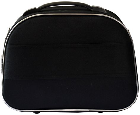 Комплект чемодан и кейс Bonro Style средний черно-фиолетовый (10120203)