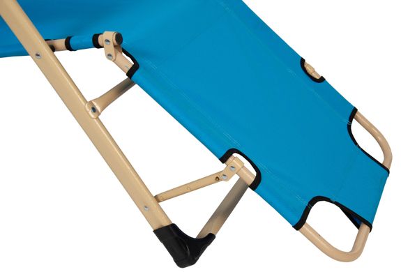 Шезлонг лежак Bonro 180 см блакитний (70000011)
