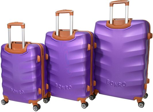 Набор чемоданов Bonro Next 5 штук фиолетовый (10060503)
