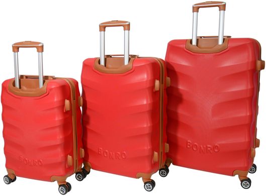 Набір валіз Bonro Next 5 штук бордовий (10060504)