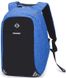 Рюкзак антивор Bonro с USB 20 л голубой (13000006)