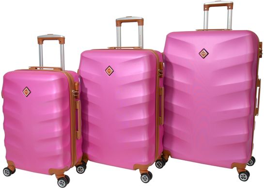 Набір валіз Bonro Next 5 штук розовий (10060506)