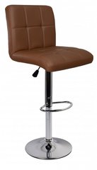Барний стілець зі спинкою Bonro BC-0106 коричневий (40080066)