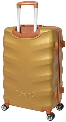 Комплект валіза і кейс Bonro Next маленький золотий (10066702)