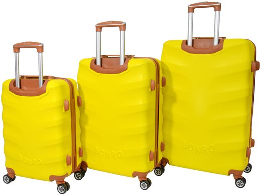 Набір валіз Bonro Next 5 штук жовтий (10060507)