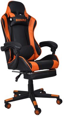 Крісло геймерське Bonro B-2013-1 оранжеве (40800014)