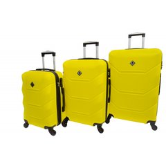 Набір валіз 3 штуки Bonro 2019 жовтий (10500300)
