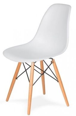 Столик Bonro В-957-800 + 4 білих крісла B-173 (41300044)