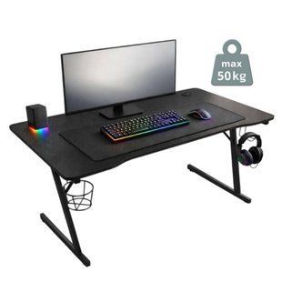 Геймерский игровой компьютерный стол 100 см Bonro B-07 черный (42401088)