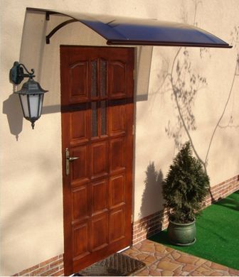 Навес для входных дверей Siker 900-S1 (900*1600) коричневый (90100028)