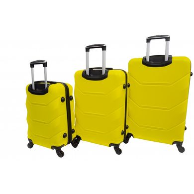 Набор чемоданов 3 штуки Bonro 2019 желтый (10500300)