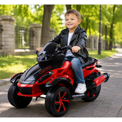 Детский электромотоцикл трицикл Spoko SP-610 красный (42400587)