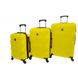 Набор чемоданов 3 штуки Bonro 2019 желтый (10500300)