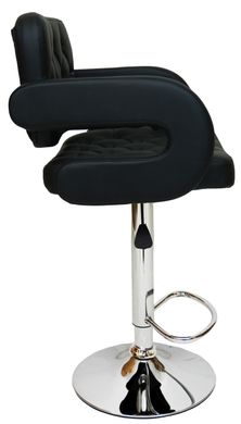 Барный стул со спинкой Bonro B-064 черный (47000035)