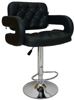Барный стул со спинкой Bonro B-064 черный (47000035)