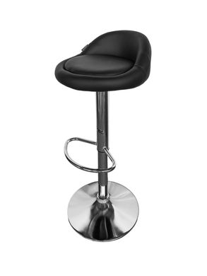 Барний стілець зі спинкою Bonro B-075 чорний (42400101)