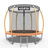 Батут детский 312 см с внутренней сеткой и стремянкой Atleto оранжевый (42400469)