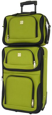 Комплект чемодан и сумка Bonro Best средний зеленый (10080601)