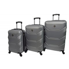 Набір валіз 3 штуки Bonro 2019 срібний (10500302)