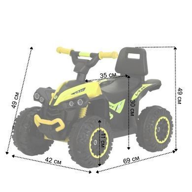 Детская машинка каталка толокар Spoko SP-925 желтый (42401034)