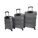 Набор чемоданов 3 штуки Bonro 2019 серебряный (10500302)