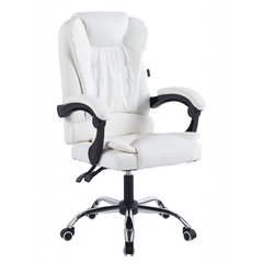 Крісло офісне на колесах Bonro BN-6070 біле (42400440)