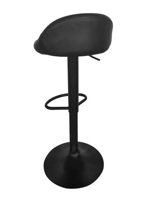 Барный стул со спинкой Bonro B-075 черный (черное основание) (42400100)