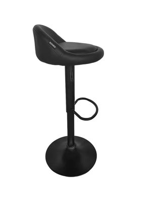 Барний стілець зі спинкою Bonro B-075 чорний (чорна основа) (42400100)