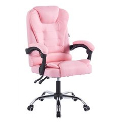 Крісло офісне на колесах Bonro BN-6070 рожеве (42400441)