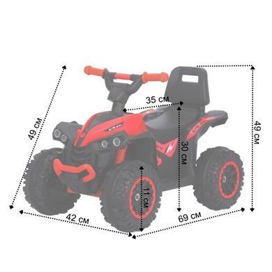 Дитяча машинка каталка толокар Spoko SP-925 червоний (42401035)