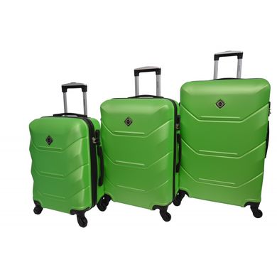 Набор чемоданов 3 штуки Bonro 2019 салатовый (10500305)