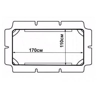 Дашок для садової гойдалки Bonro 170x110 см сірий (42400938)
