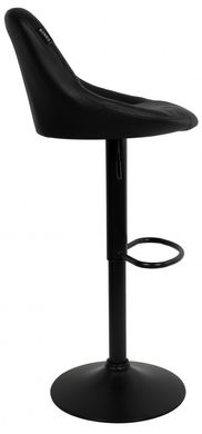Барный стул со спинкой Bonro B-074 черный (черное основание) (47000041)