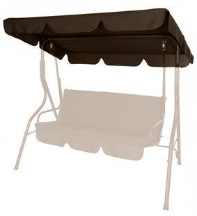 Козырек для садовых качелей Bonro 170x110 см коричневый (42400939)
