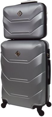 Комплект чемодан и кейс Bonro 2019 маленький серебряный (10501002)