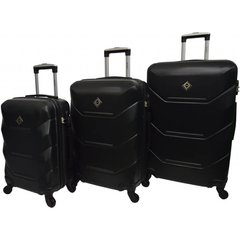 Набір валіз 3 штуки Bonro 2019 чорний (10500307)