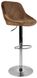 Барный стул со спинкой Bonro B-074 велюр коричневый (47000040)