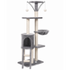 Игровой комплекс-дряпалка для кошек 138 см Bonro B-40 серый (42400589)