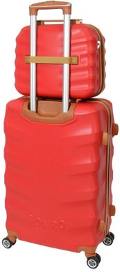 Комплект чемодан и кейс Bonro Next средний бордовый (10066804)