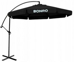 Зонт садовый с наклоном черный Bonro B-7218 3м 6 спиц (90000004)