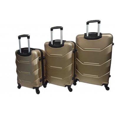 Набор чемоданов 3 штуки Bonro 2019 шампань (10500308)