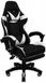 Крісло геймерське Bonro B-810 біле з підставкою для ніг (42300048)